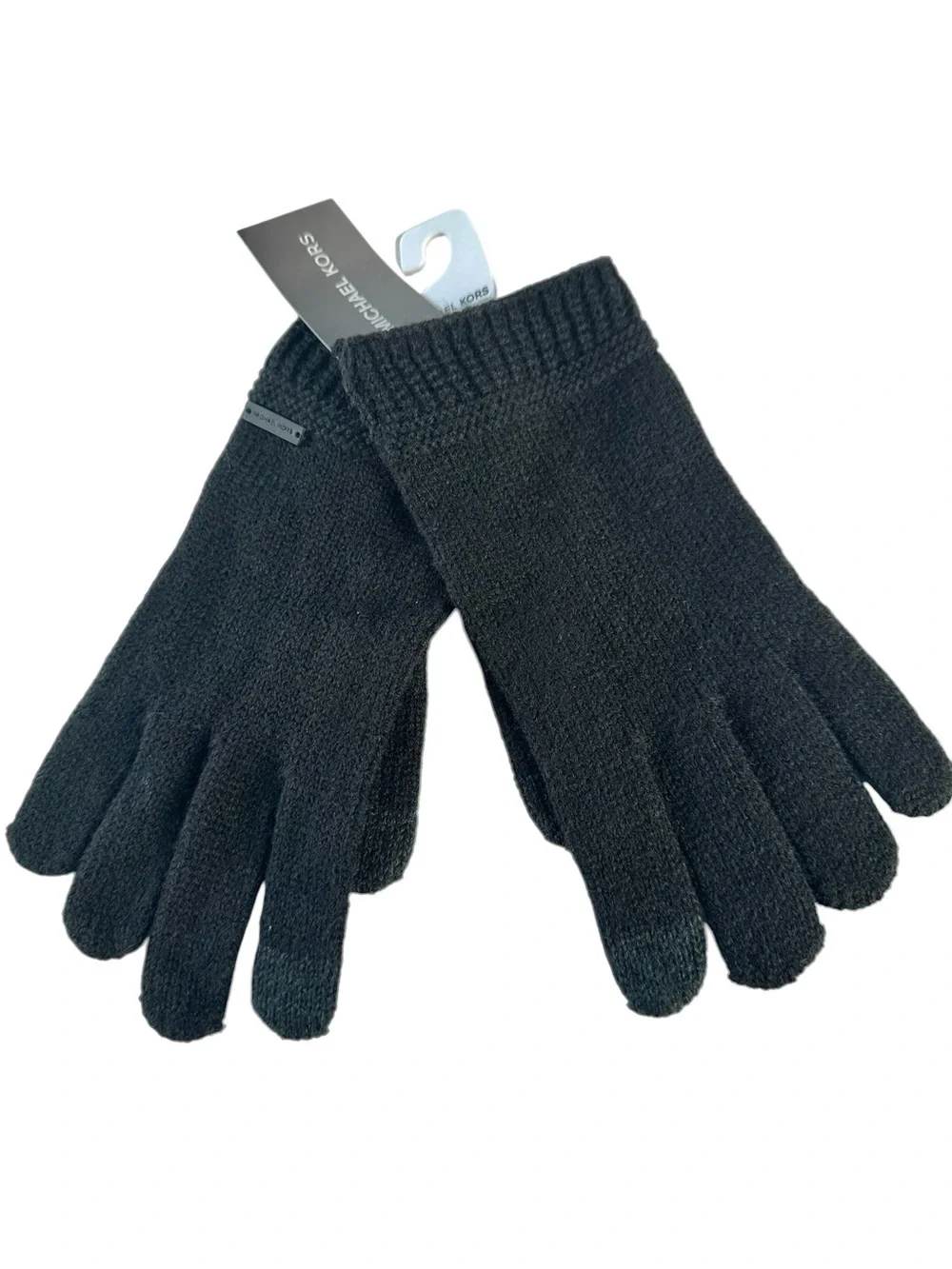 Michael Kors Black Tech Touch Knit Gloves OS NWT